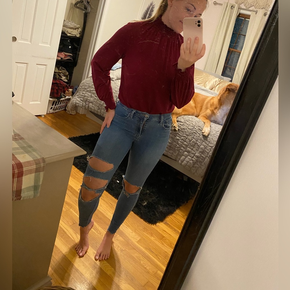 Levi’s Ripped Blue Jeans